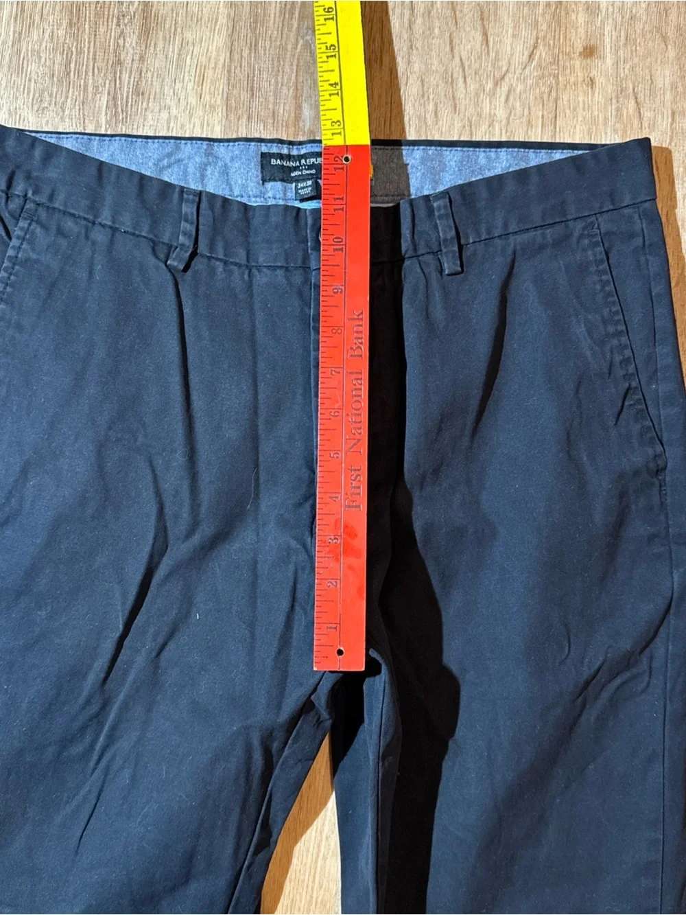 Banana Republic Pants Mens 34x30 Aiden Chino Straight Casual Cotton Gray Office